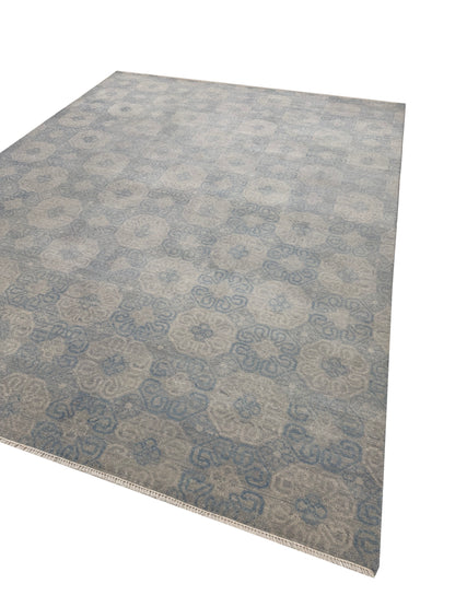 Artisan Samara Beige Grey Transitional Knotted Rug