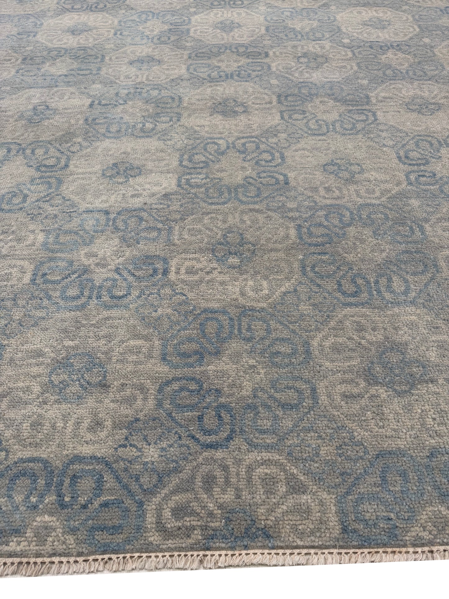 Artisan Samara Beige Grey Transitional Knotted Rug