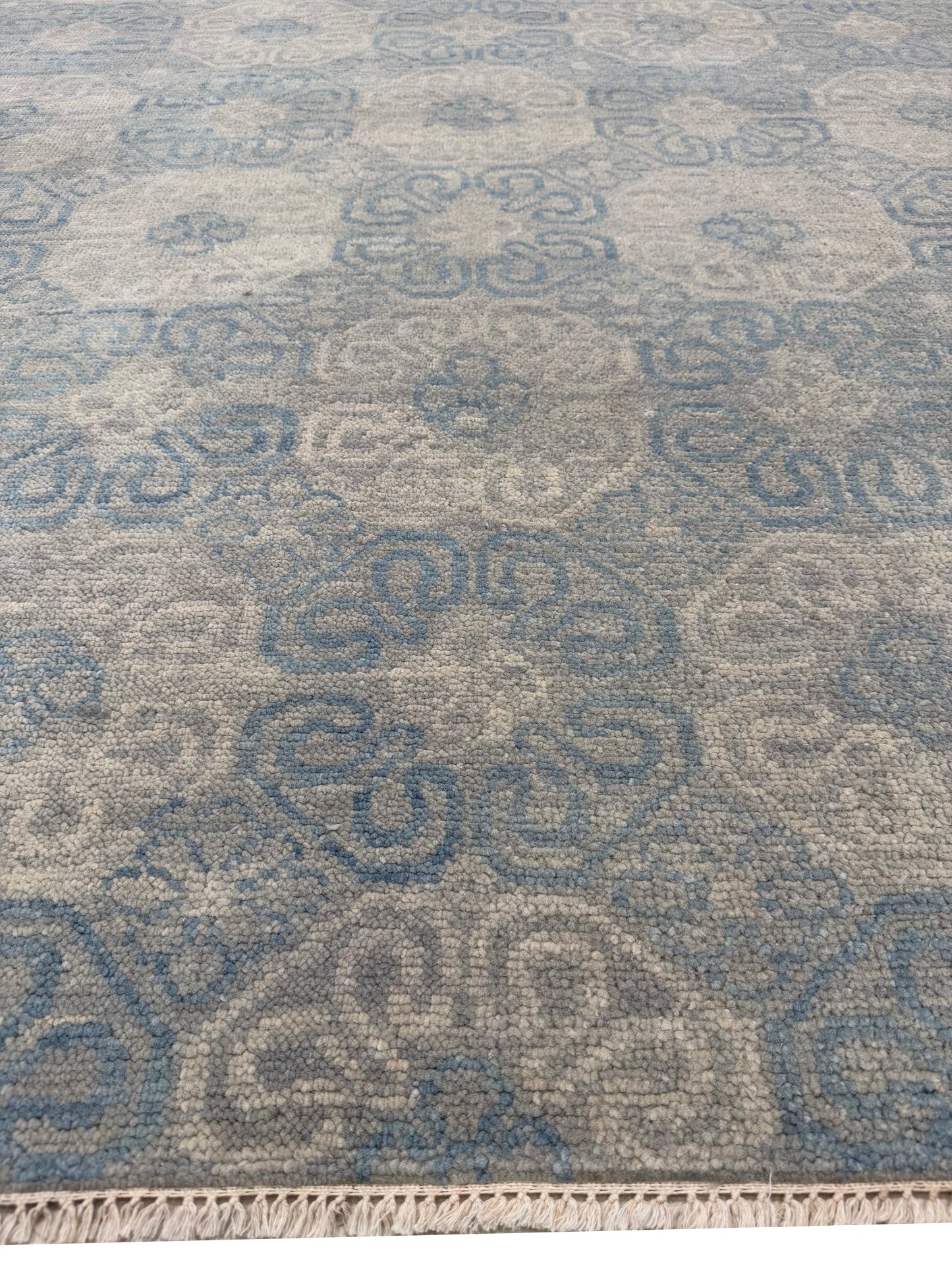 Artisan Samara Beige Grey Transitional Knotted Rug