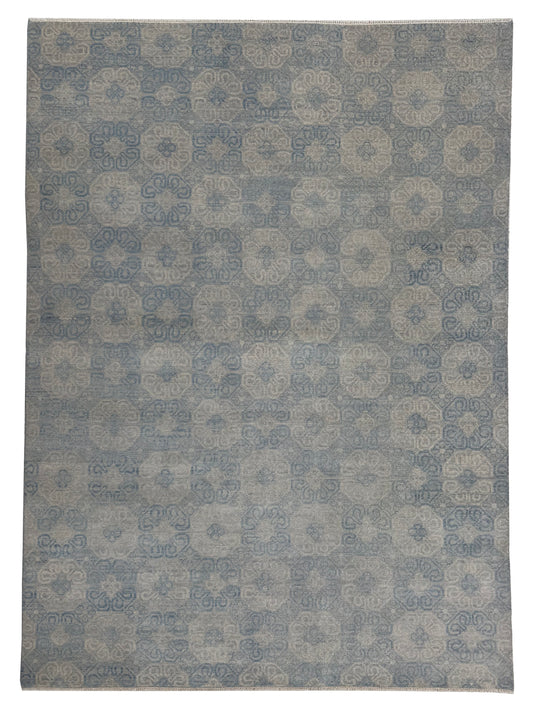 Artisan Samara Beige Grey Transitional Knotted Rug