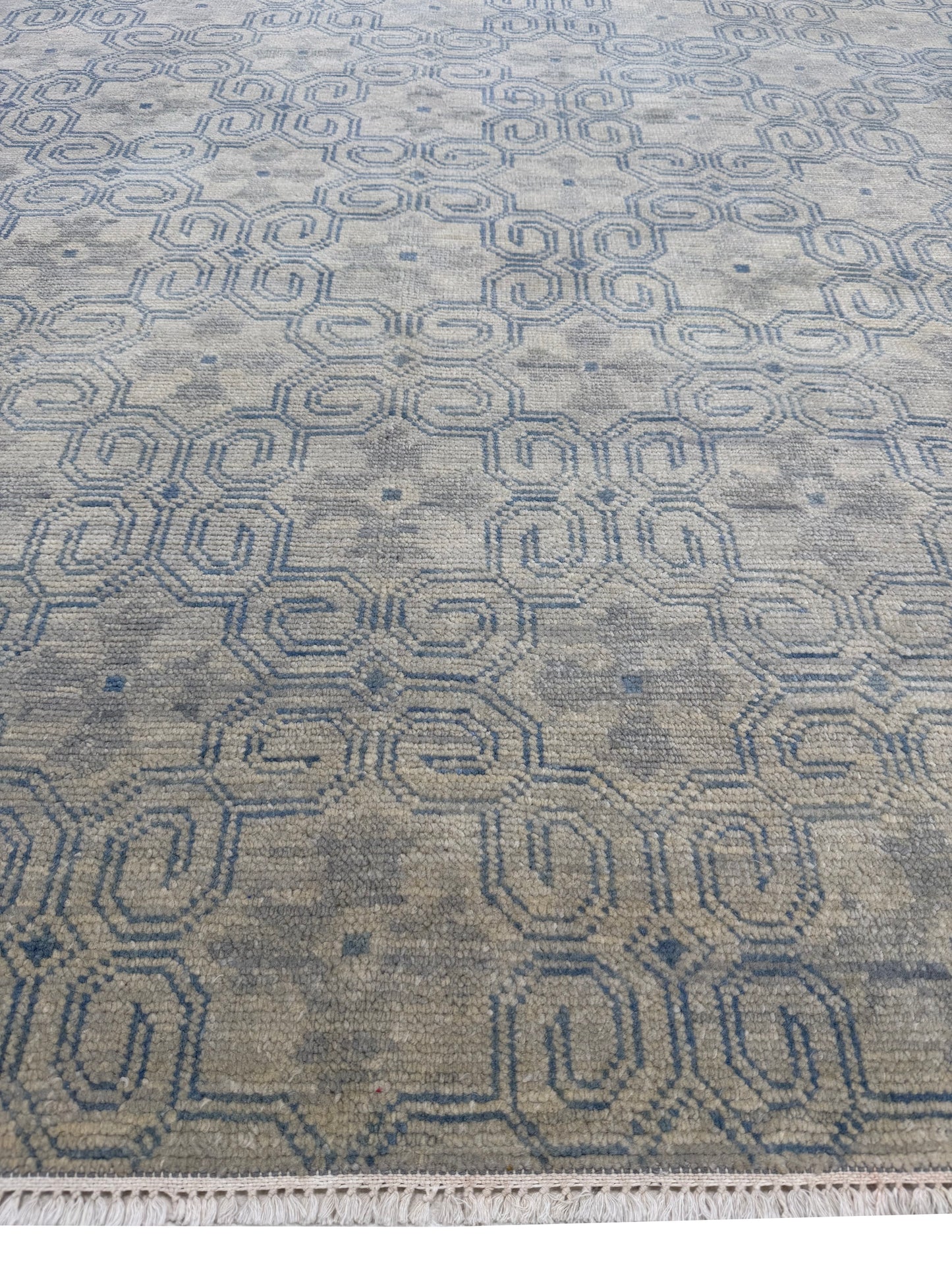 Artisan Samara Grey Beige Transitional Knotted Rug