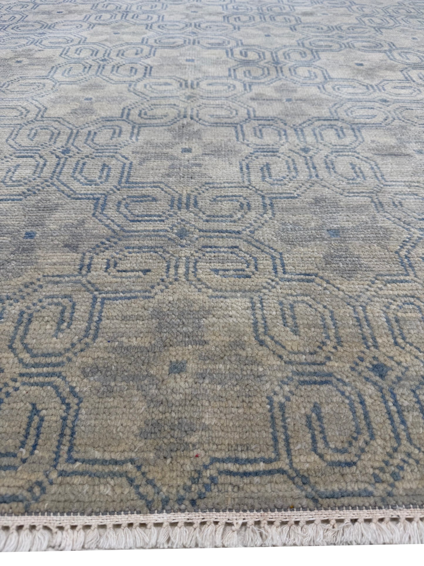 Artisan Samara Grey Beige Transitional Knotted Rug