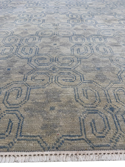 Artisan Samara Grey Beige Transitional Knotted Rug