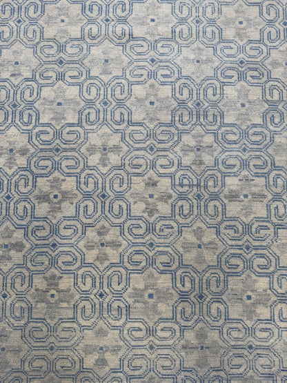 Artisan Samara Grey Beige Transitional Knotted Rug