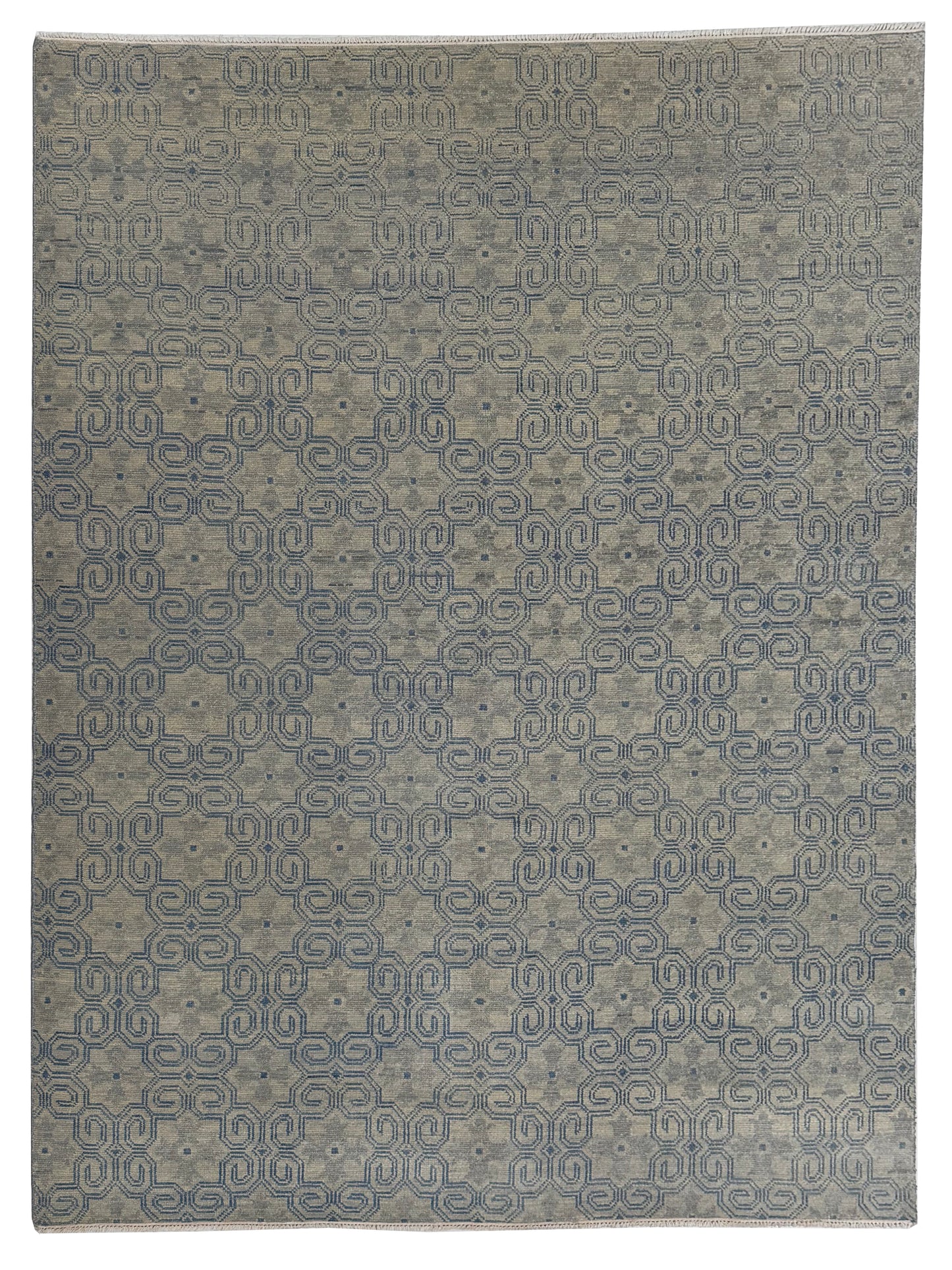 Artisan Samara Grey Beige Transitional Knotted Rug