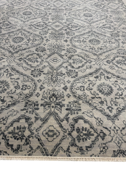 Artisan Samara Silver Transitional Knotted Rug