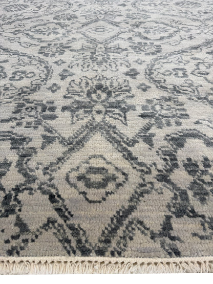 Artisan Samara Silver Transitional Knotted Rug
