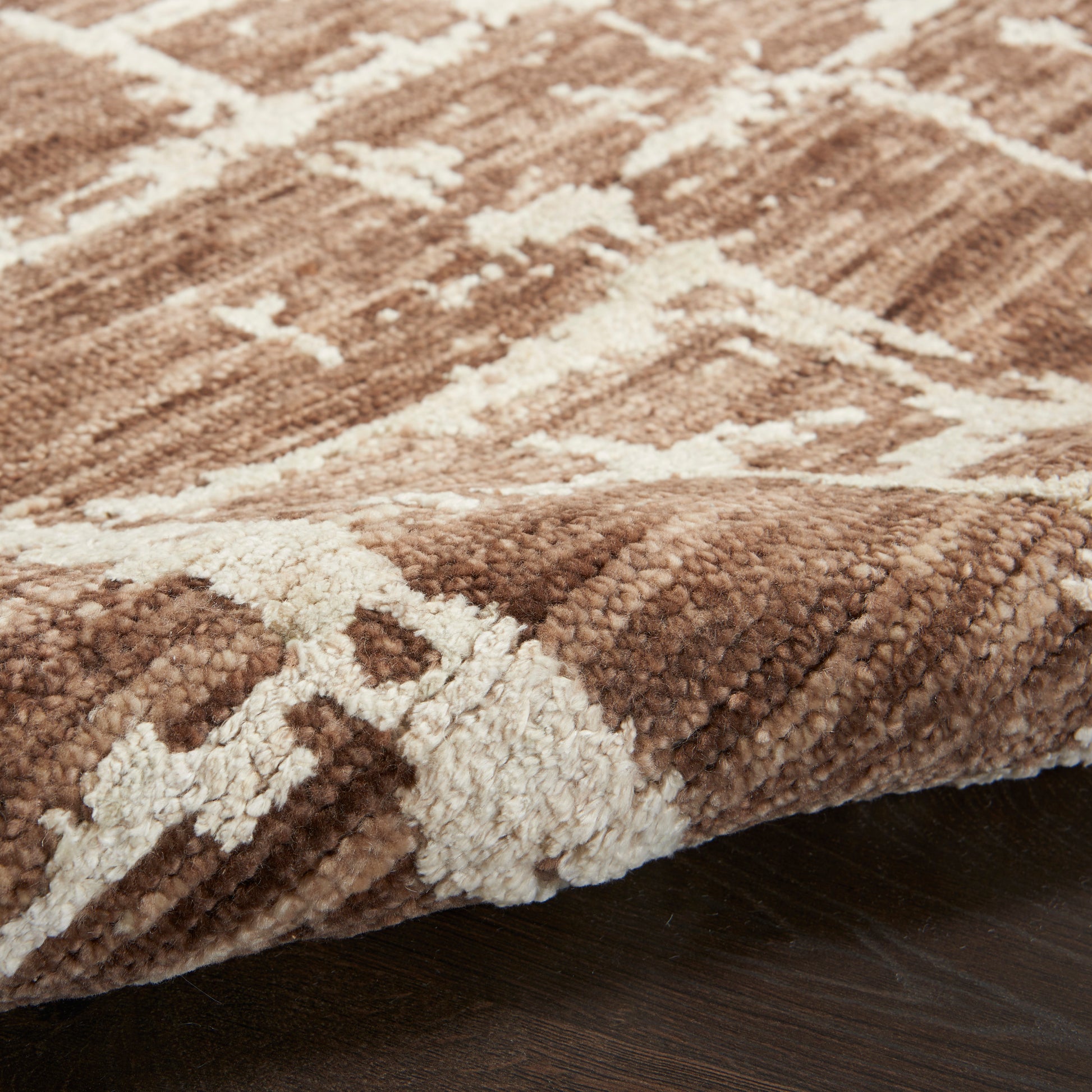 Nourison Home Luna  Mocha Ivory  Contemporary