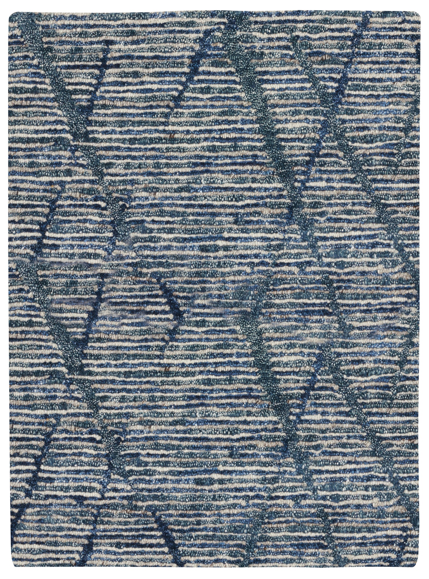 Nourison Home OCEAN OCP02 Indigo Contemporary Knotted Rugs
