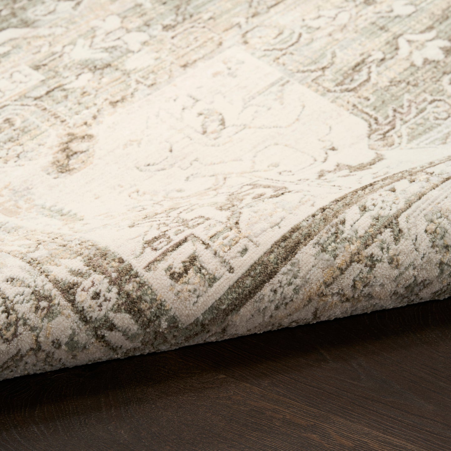 Nourison Home Soft Mist  Ivory Light Grey  Traditional