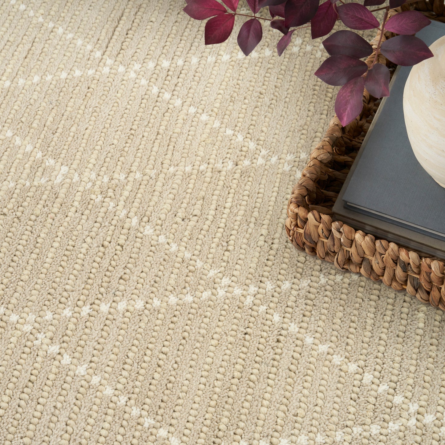 Nourison Home Azure  Beige  Contemporary