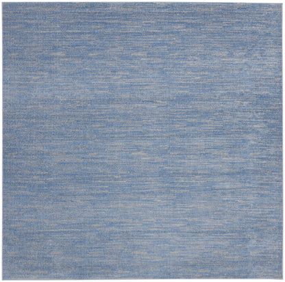 Nourison Home Nourison Essentials NRE01 Blue Grey Contemporary Power-loomed Rug