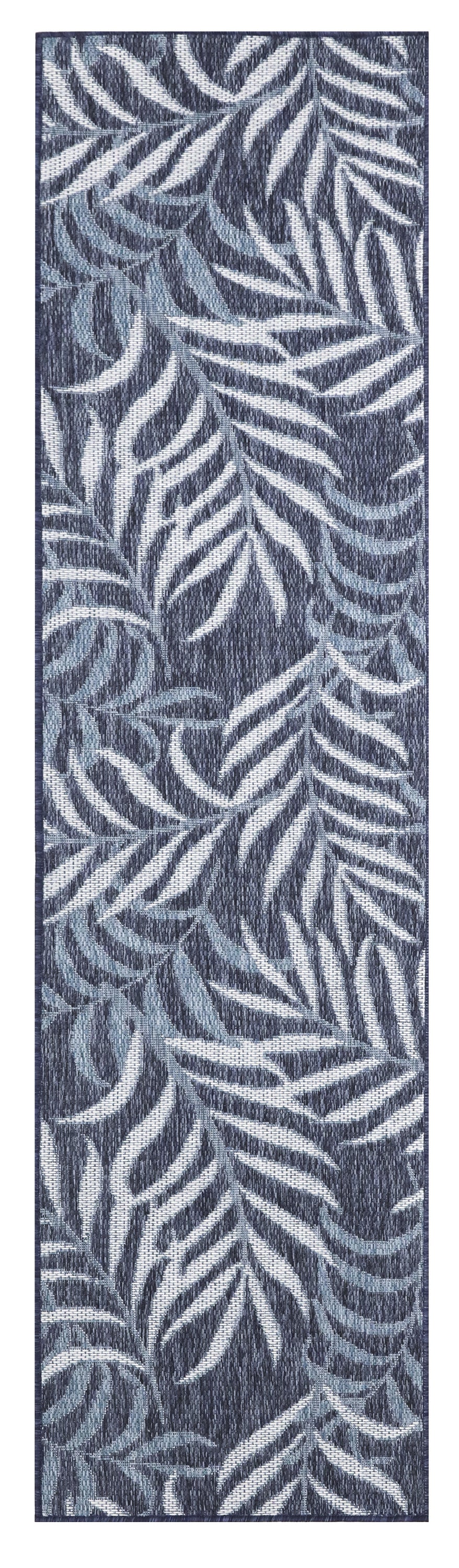 Nourison Home Garden Oasis GOA01 Navy Contemporary Power-loomed Rug
