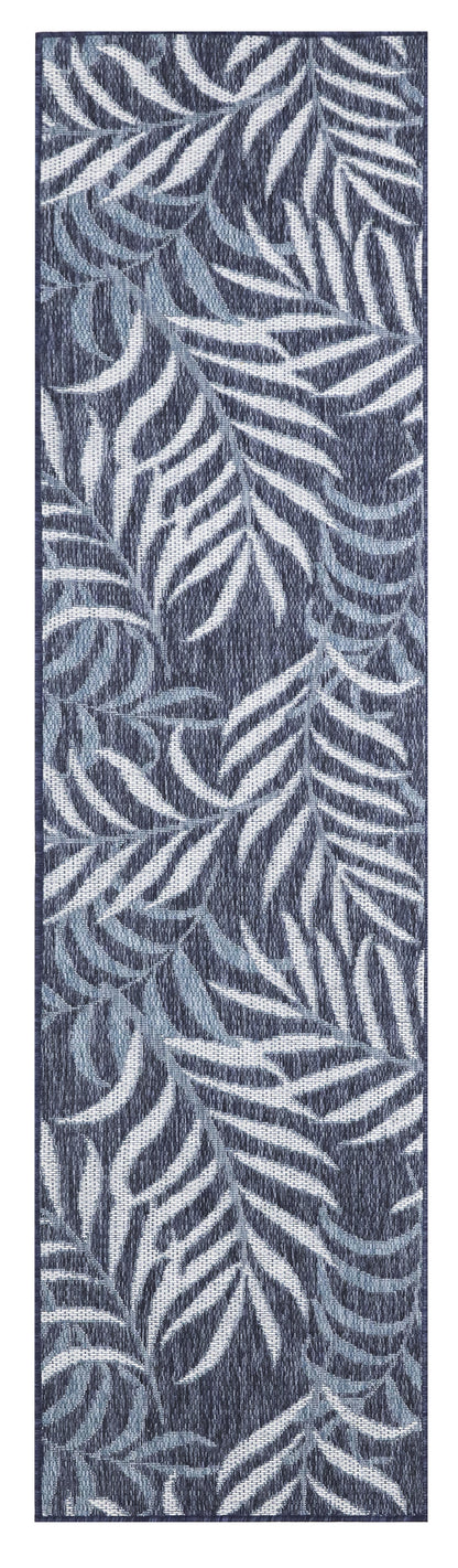Nourison Home Garden Oasis GOA01 Navy Contemporary Power-loomed Rug