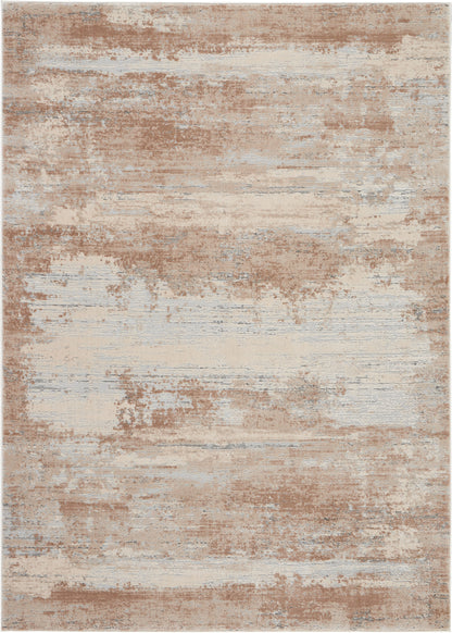 Nourison Home Rustic Textures RUS03 Beige Contemporary Power-loomed Rugs