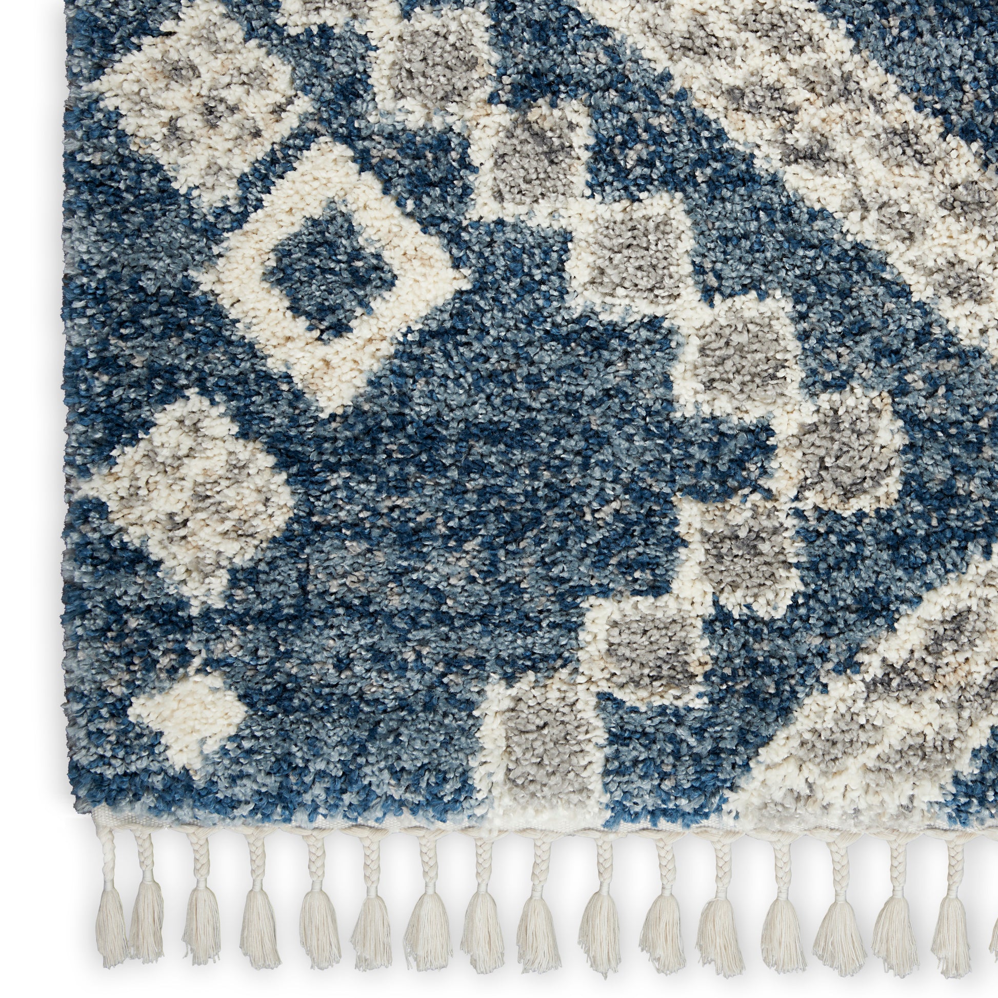 Nourison Home Oslo Shag  Denim Blue  Contemporary