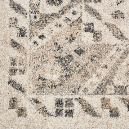 Nourison Home Fusion  Cream Grey  Traditional
