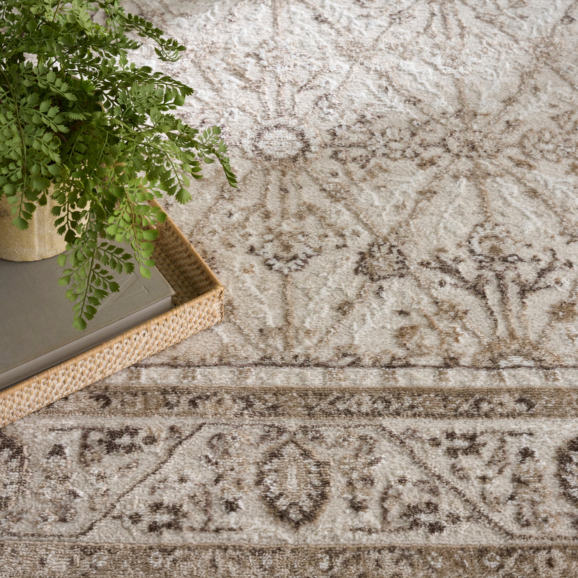 Nourison Home Dekor  Ivory Brown  Traditional