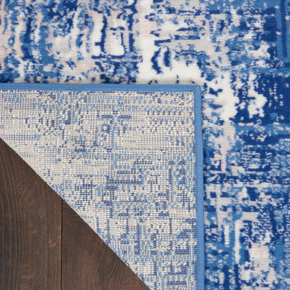 Nourison Home Whimsicle  Blue Ivory  Contemporary