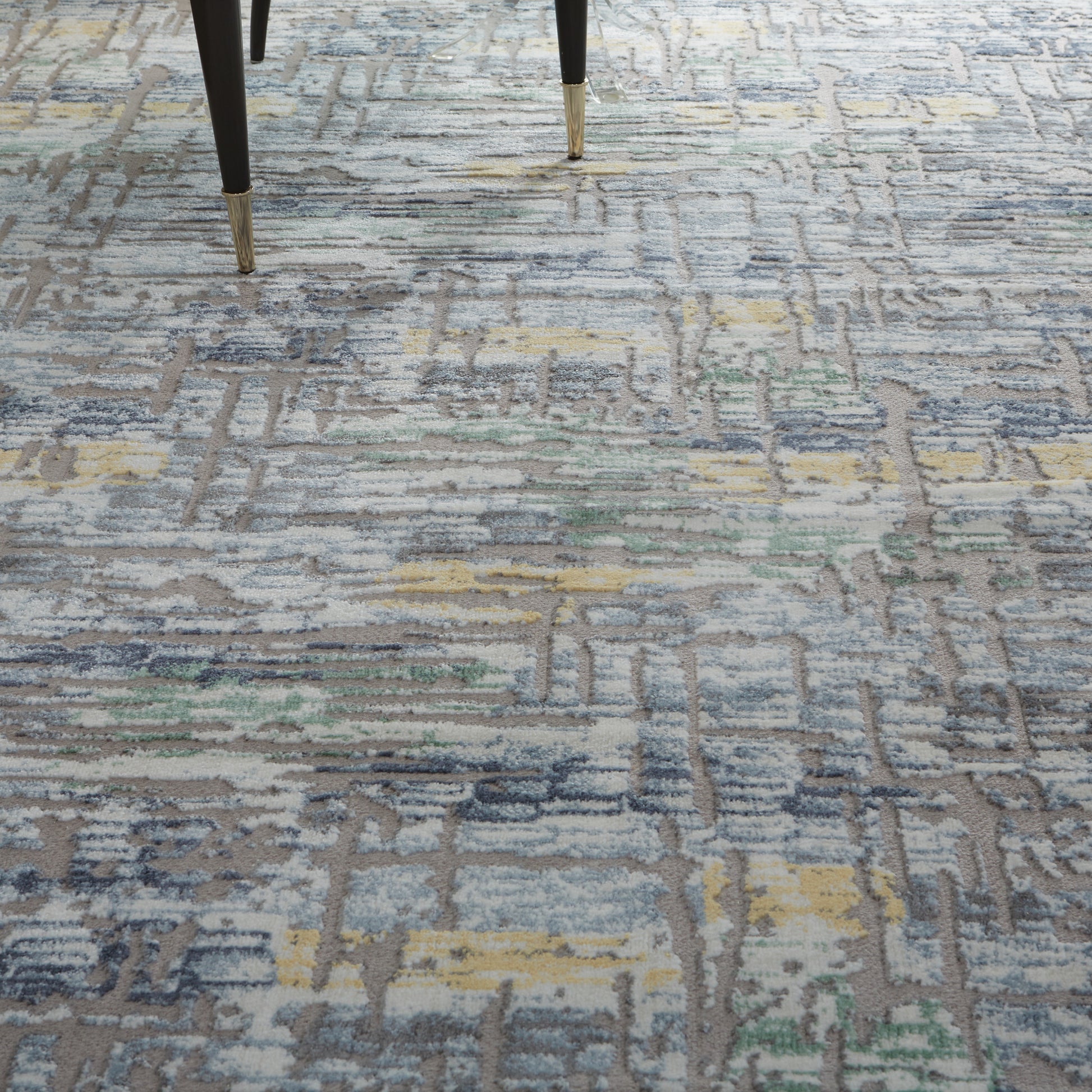 Nourison Home Urban Chic  Grey Multicolor  Contemporary