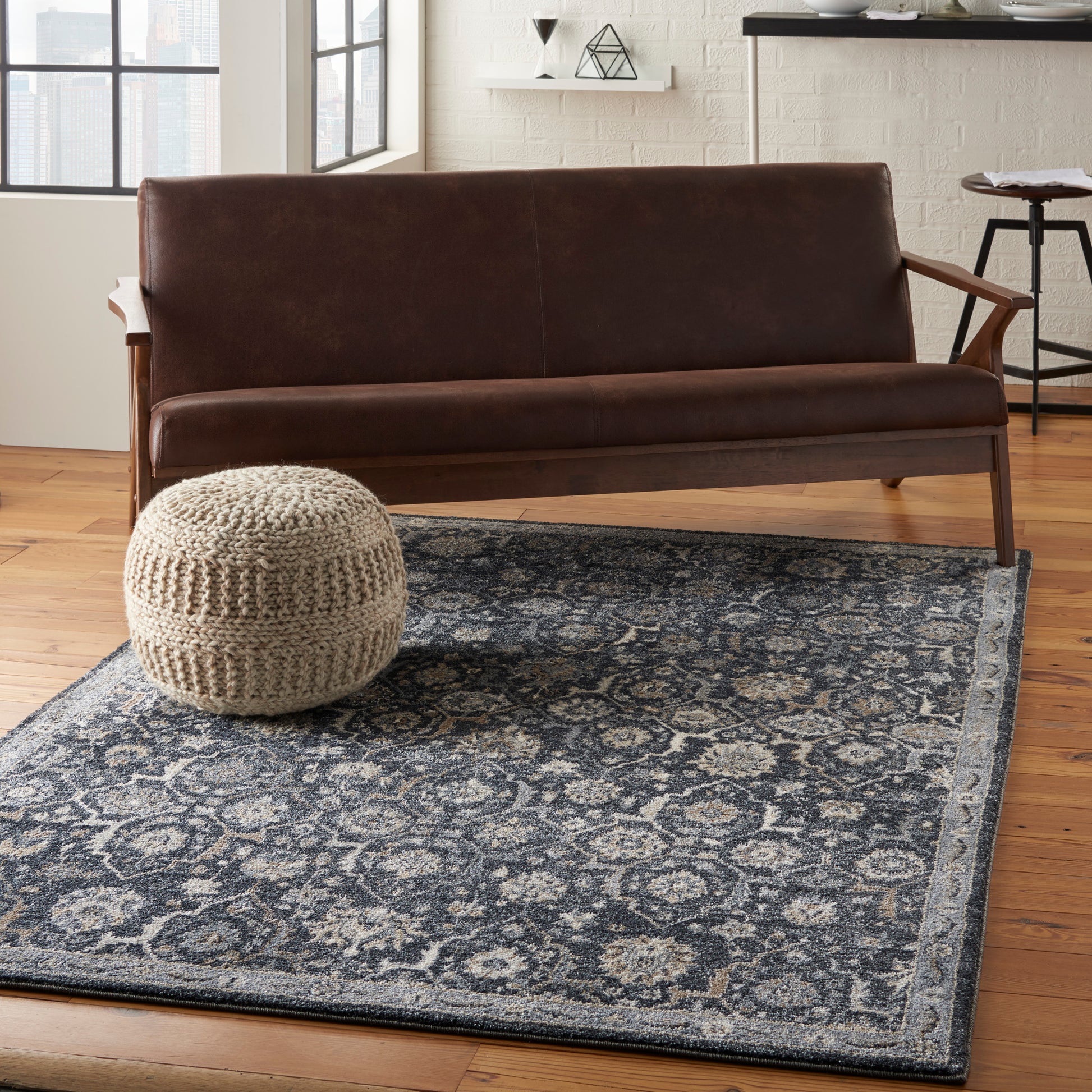Nourison Home Moroccan Celebration  Navy  Traditional