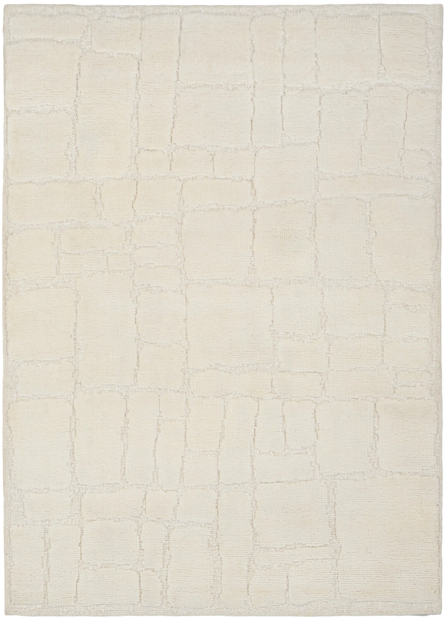 Nourison Home Blanco BLO02 Ivory Contemporary Hand Knotted Rug