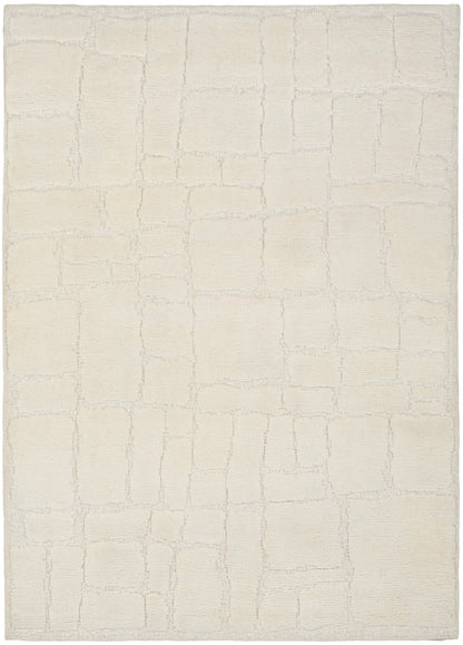 Nourison Home Blanco BLO02 Ivory Contemporary Hand Knotted Rug