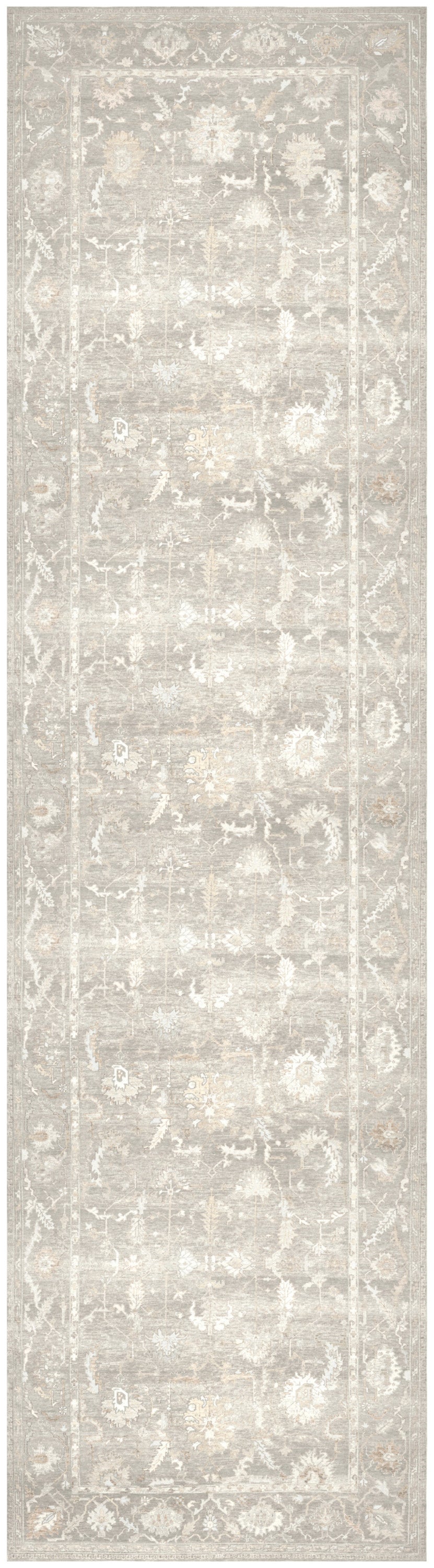 Nourison Home Vintage Washables VWS09 Grey Traditional Flat Weave Rug