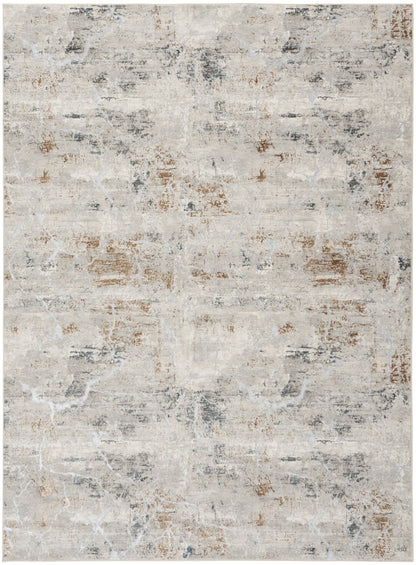 Nourison Home Glitz GLZ23 Grey Multicolor Contemporary Power-loomed Rug