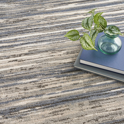 Nourison Home Serenity Home  Ivory Grey Blue  Contemporary