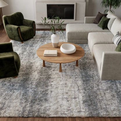 Nourison Home Dreamy Shag  Ivory Charcoal  Contemporary