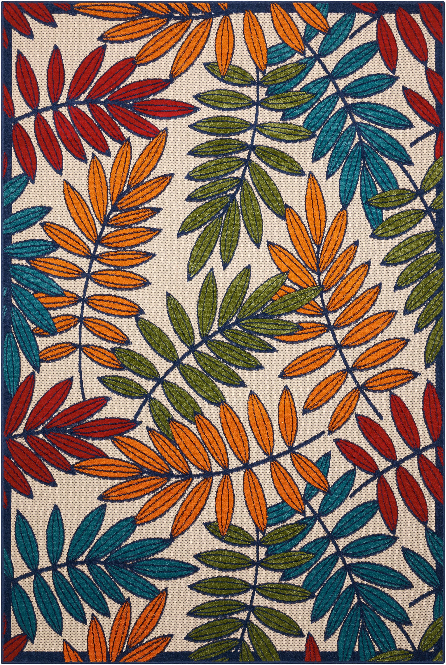Nourison Home Aloha ALH18 Multicolor Contemporary Power-loomed Rugs