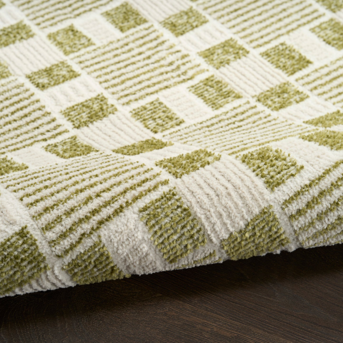 Nourison Home Nordic  Green  Contemporary