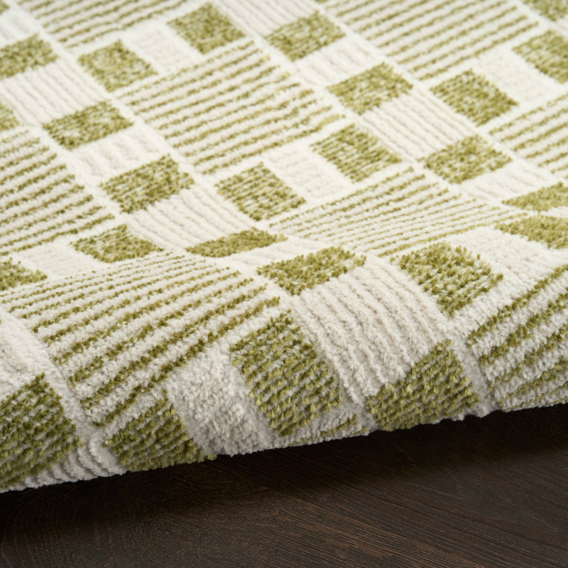 Nourison Home Nordic  Green  Contemporary