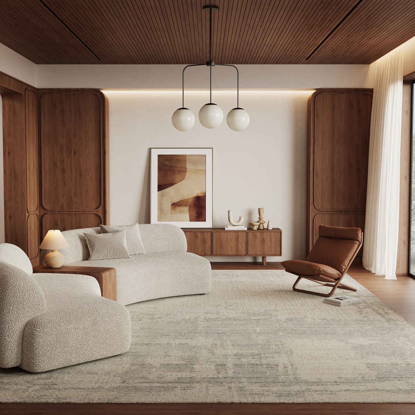 Nourison Home Harmony  Ivory Grey  Contemporary