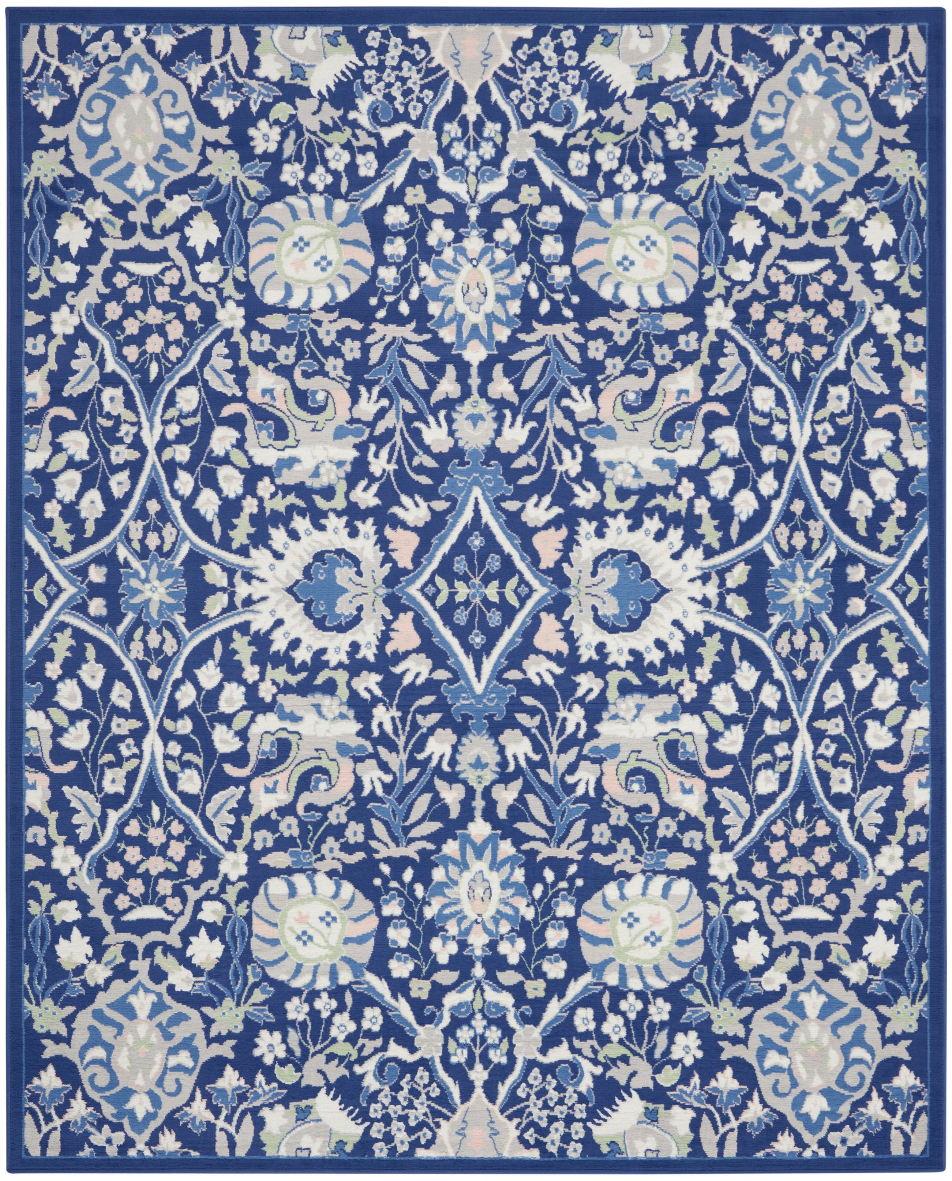 Nourison Home Whimsicle  Navy Multicolor  Traditional