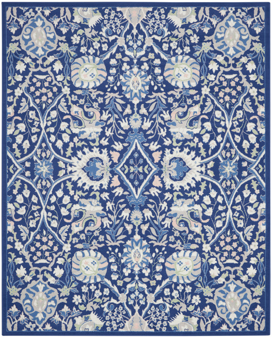 Nourison Home Whimsicle  Navy Multicolor  Traditional