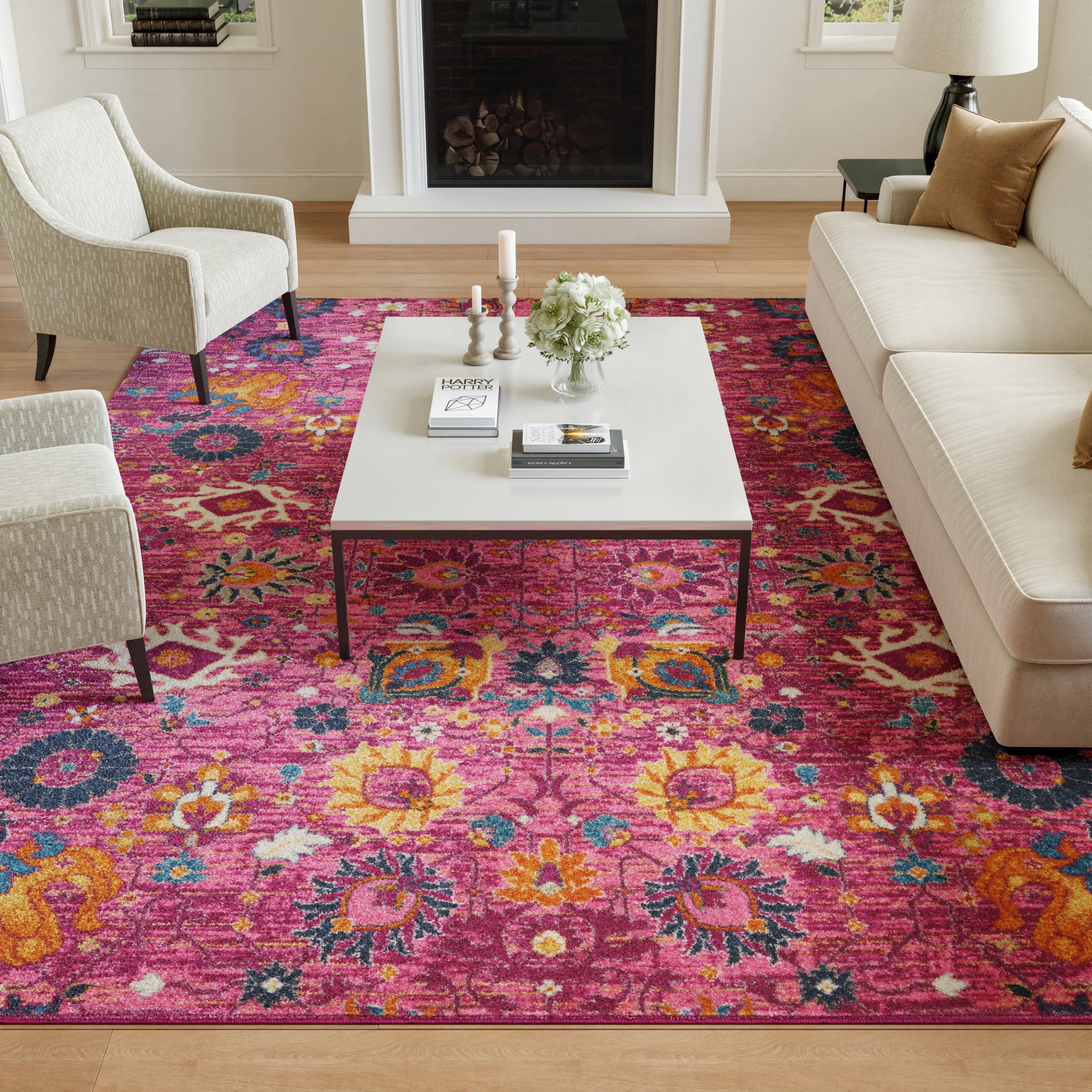 Nourison Home Passion  Fuchsia  Transitional