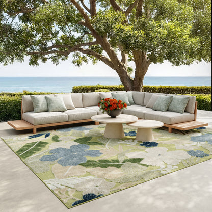 Nourison Home Suncoast  Green Blue  Contemporary