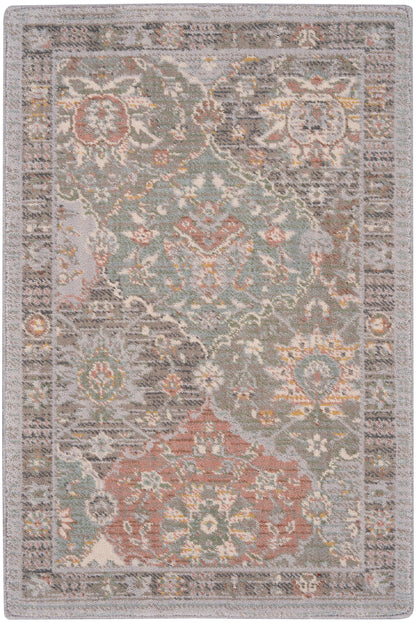 Nourison Home Parisa PSA05 Grey Multicolor Transitional Loom-woven Rug