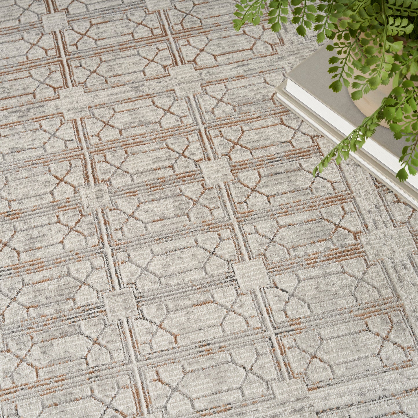 Nourison Home Desire  Ivory Beige  Contemporary