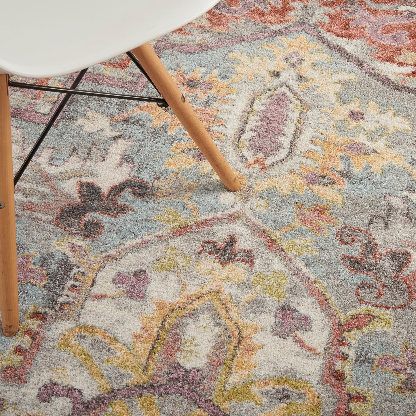 Nourison Home Soraya  Blue Multicolor  Traditional