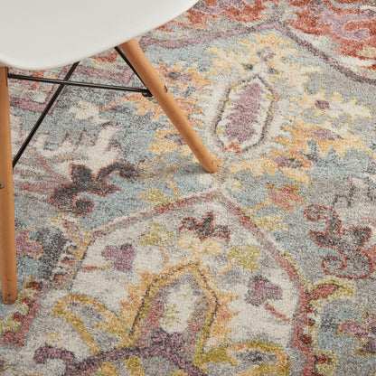 Nourison Home Soraya  Blue Multicolor  Traditional