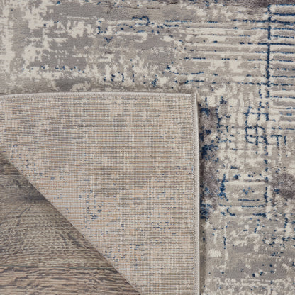 Nourison Home Royal Terrace  Ivory Blue  Contemporary