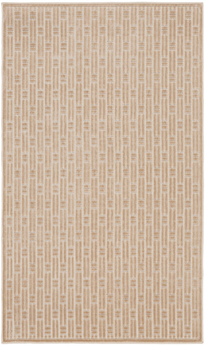 Nourison Home Washable Charm WCH02 Beige Ivory Contemporary Machine Woven Rug