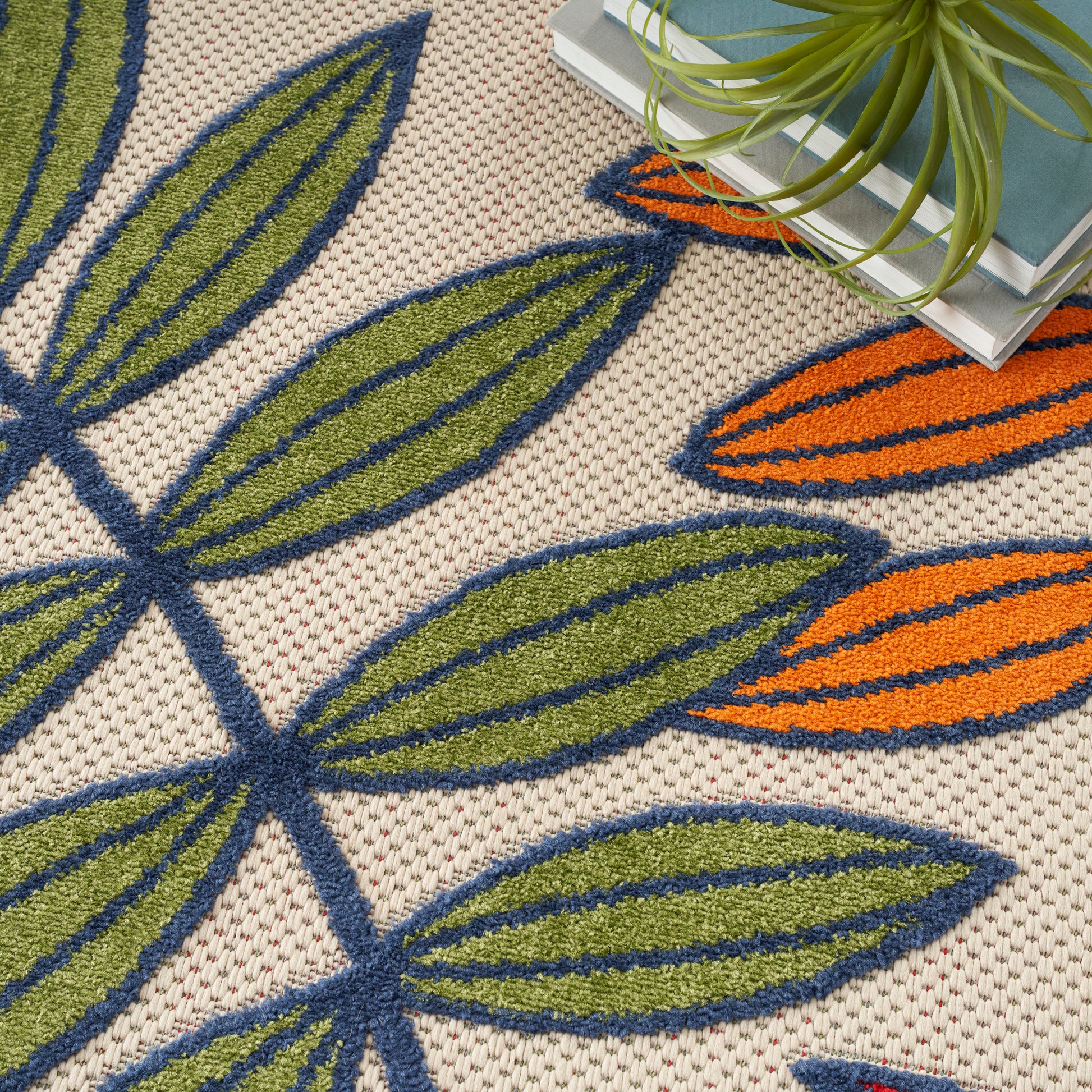 Nourison Home Aloha  Multicolor  Contemporary