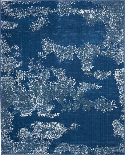 Nourison Home Etchings  Blue  Contemporary