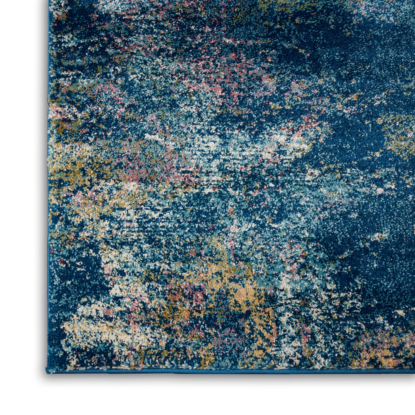 Nourison Home Fusion  Blue Multicolor  Contemporary