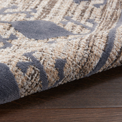Nourison Home Asilah  Mocha Charcoal  Contemporary