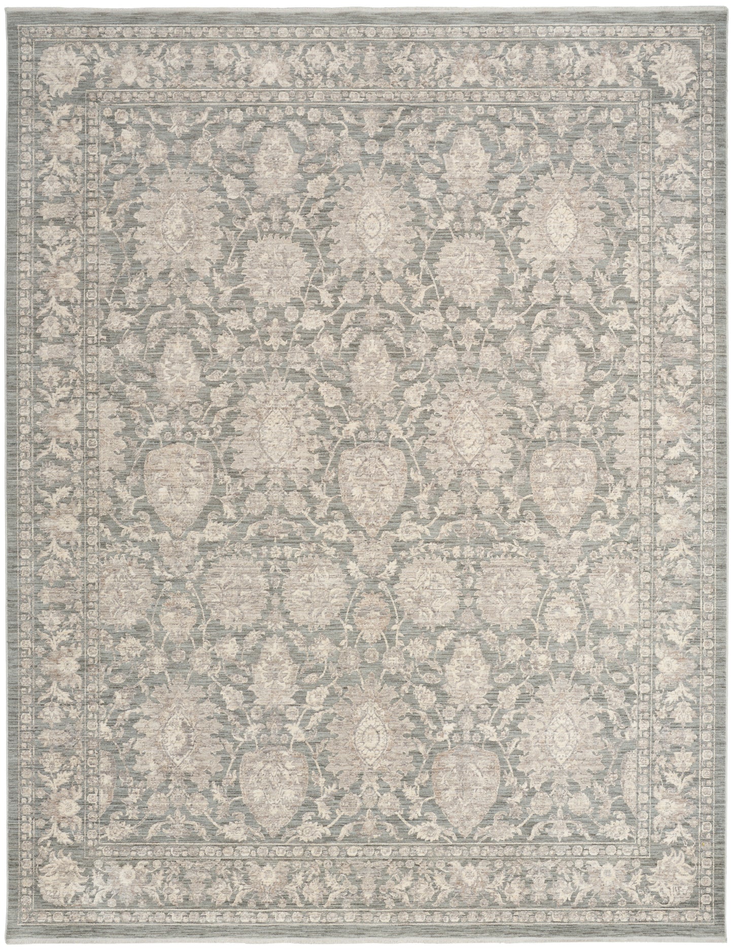 Nourison Home Shadows  Sage Ivory  Traditional
